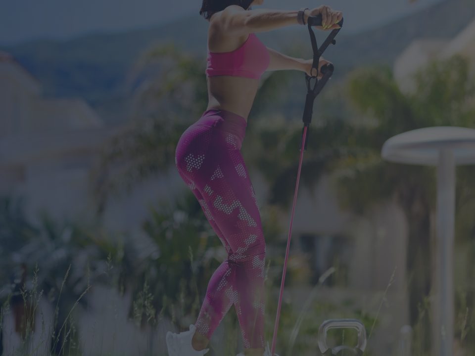 Pilates Resistance Band Routine Outdoors